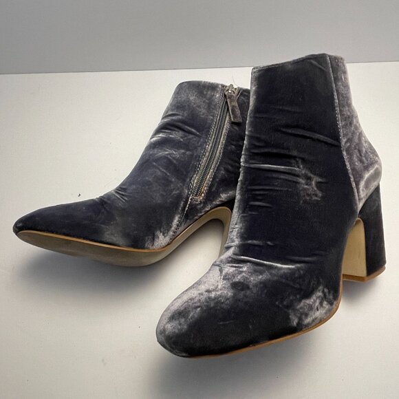 Booties - Zara-Velvet-size 40 - Picture 5 of 5